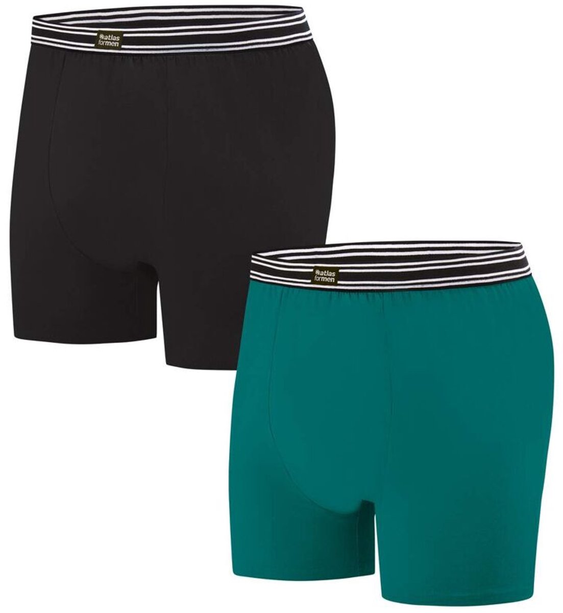 ATLAS FOR MEN - Set van 2 comfortabele stretchboxershorts - Heren - Verkrijgbaar in grote maten - 4XL