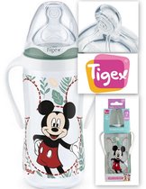 Tigex | Disney Mickey | Bouteilles à 3 vitesses et poignées amovibles | + 6m | 300 ml, 300 ml