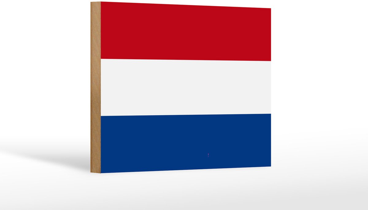 Femer Holzschild Flagge Niederlande 18x12 cm Flag of Netherlands Dekoration Rood