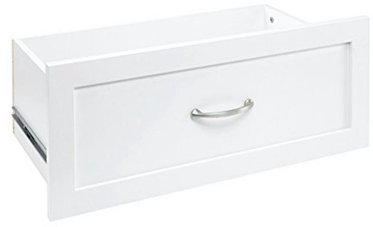 25-inch x 10-inch lade in zuiver wit voor opslag en organisatie