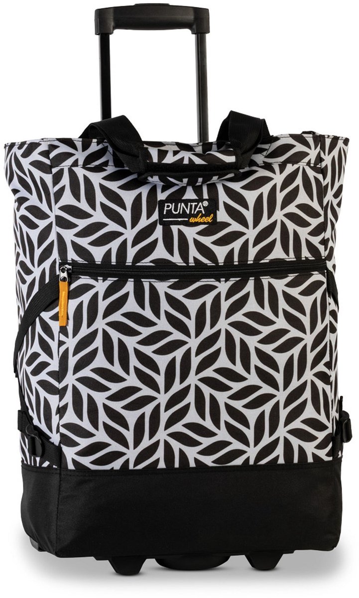 Punta Wheel Trolley Shopper Wit/Zwart