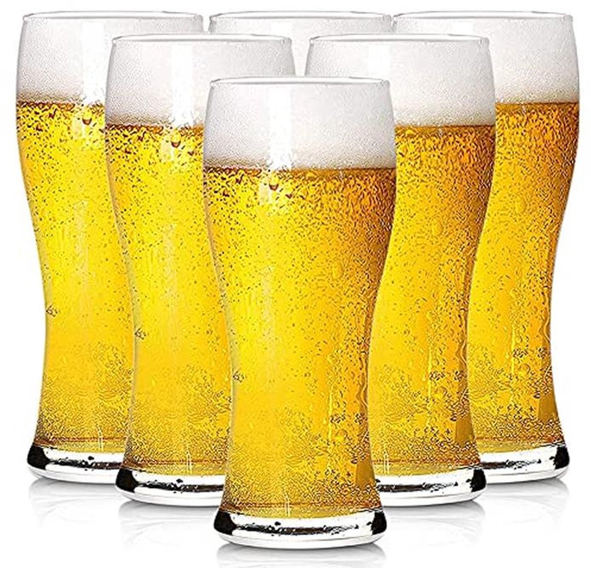 6 Pack 16oz Pilsner Bierglazen voor Thuis en Entertainment