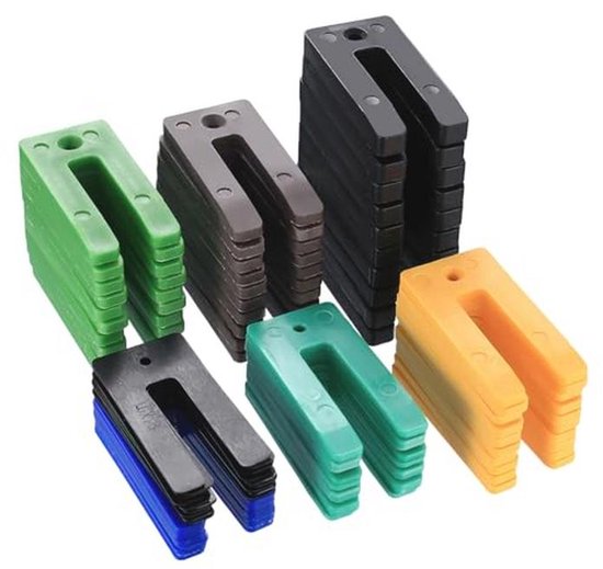 60 stuks Kunststof Afstandhouders voor Nivellering en Ondersteuning - 1, 1,5, 3,2,...