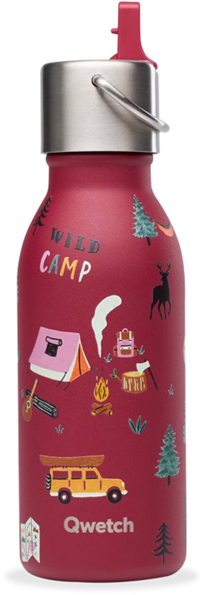 Qwetch - Isothermische fles - Kids Yosemite Granaat- 350ml