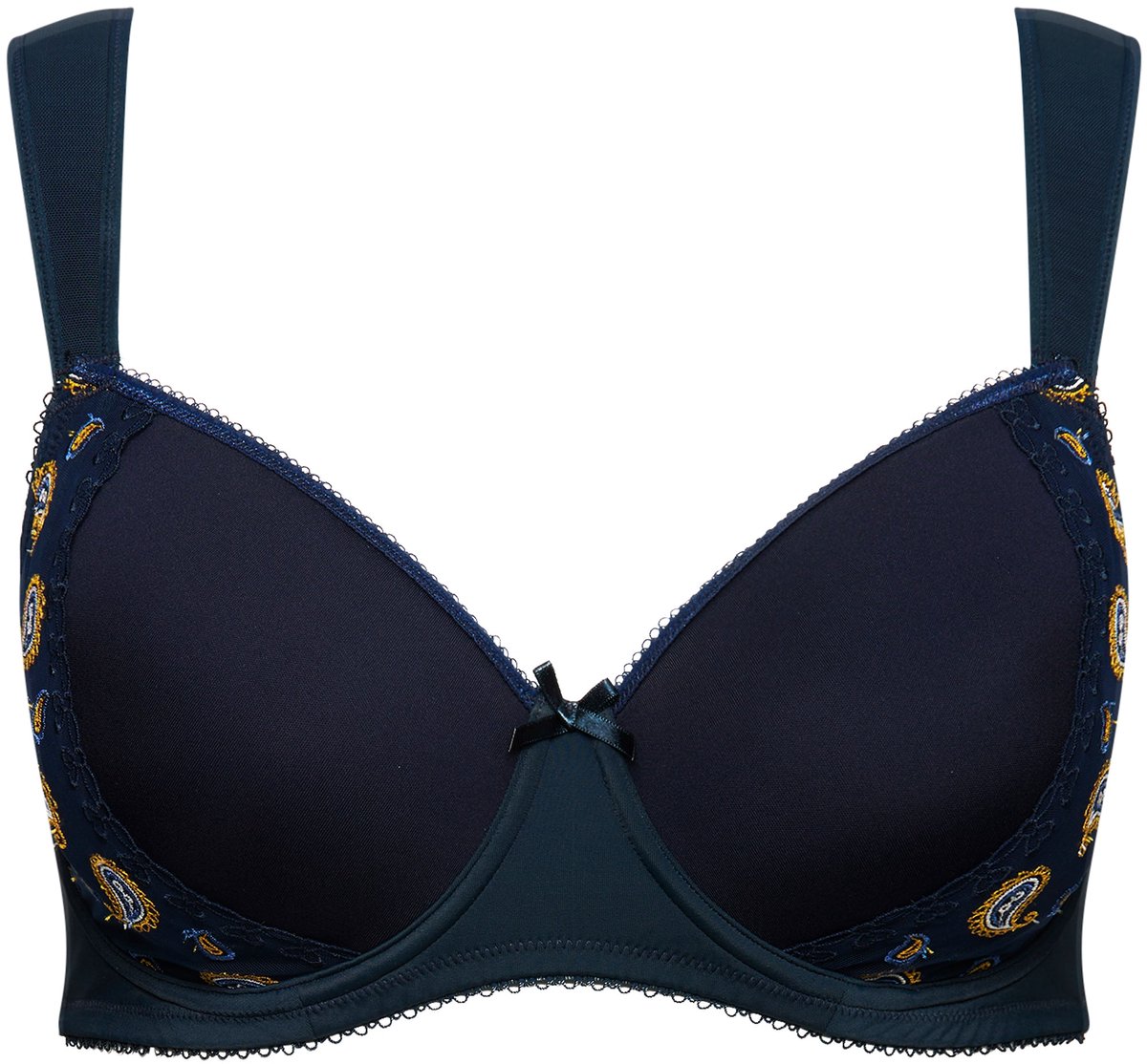 Grote Maten Beugelbeha, Dames, blauw, Maat: 105E, Synthetische vezels/Elastaan/Polyester, Ulla Popken