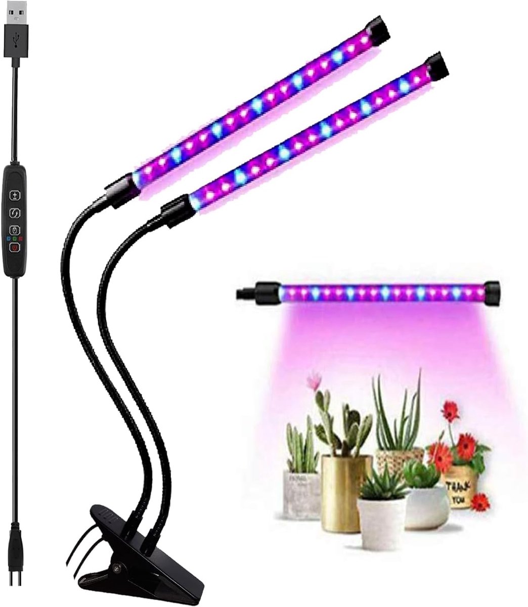 Kweeklamp LED voor planten - Groeilamp met Statief - Grow Light - Kweeklampen - Groeilamp - Zwart