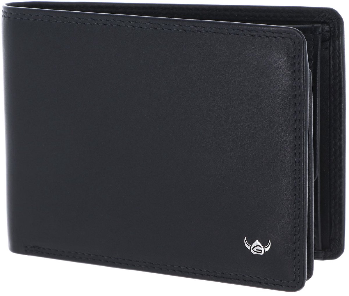 Golden Head Leren portemonnee Polo RFID Protect Scheintasche 1154 Schwarz zwart