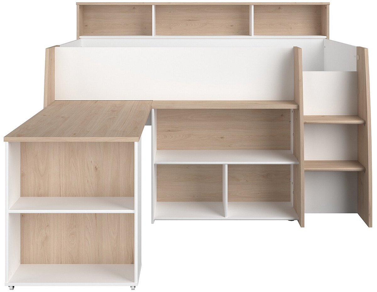 Parisot Halfhoogslaper Lucas - 90 x 200 cm Wit|Bruin