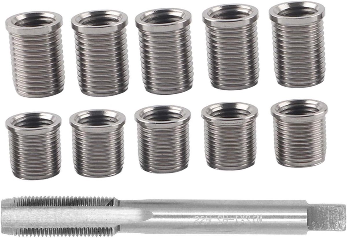 Cosensi - Bougie Draad Reparatie Tool M10x1.0 en M12x1.0 Tap Auto Accessoires Kit - Rethread Tool voor Auto Reparatie - Ruimer Inserts Kit