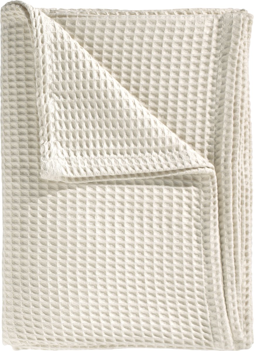Heckettlane Bed Sprei Wafel - Bedsprei Eenpersoons - Wafeldeken - 180x260 cm - Off-White