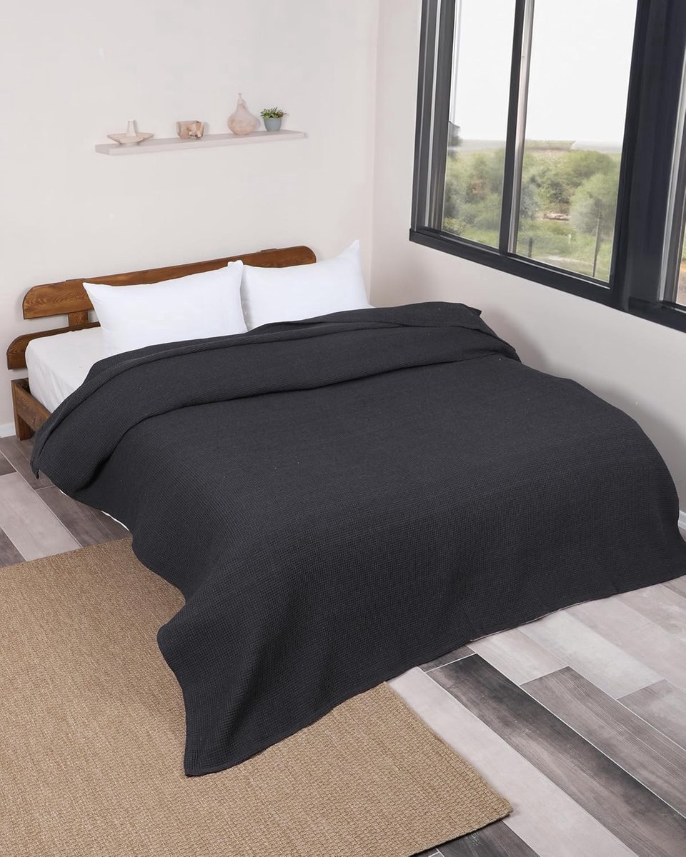 Stunq® Duo-Zijdig Katoenen Dekbedonatie van 180x200 cm - Grijs