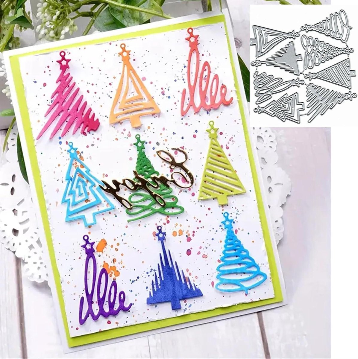 Cosensi - Wenskaart Metalen Die Cuts voor DIY Scrapbooking Decoratie met Zonnebloem en Blad Snijden. Gepersonaliseerde Embossing voor Kerstkaarten.