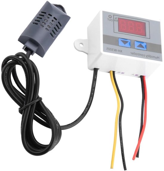 Garosa Digitale Hygrometer Thermometer – Ingebouwde Sonde, Nauwkeurig – Voor Broedmachines, Kantoor En Slaapkamer – Zwart