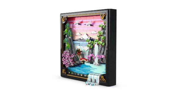 LEGO® Art Landschap met Japanse Kersenbloesems Wanddecoratie - 31218