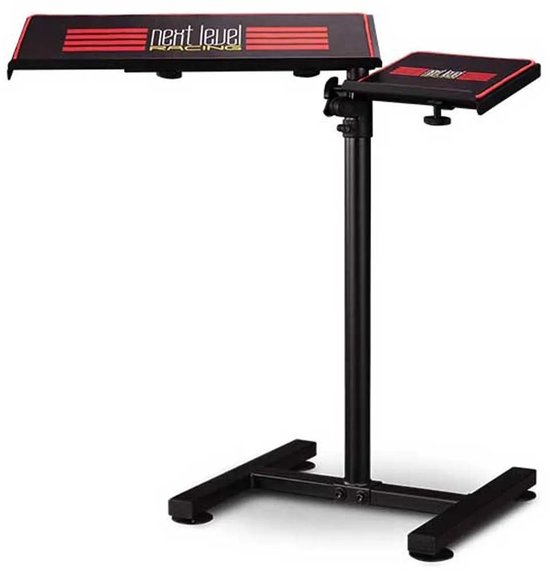 Next Level Racing - Free Standing Keyboard + Mouse Tray - Verstelbaar - Zwart/Rood van Next Level Racing — afbeelding 3