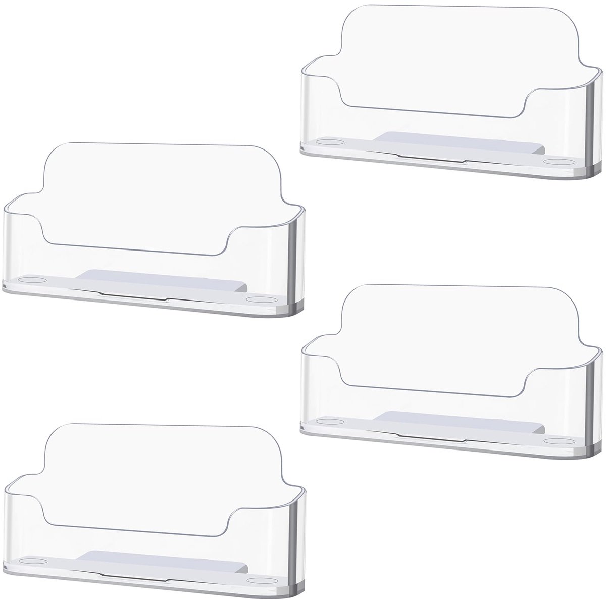 IMPERATORIS® Visitekaartjes Houder - Pasjeshouder - Kaartjes Houder voor Bureau - Creditcardhouder - Visitekaartjes Houder - 4 Stuk