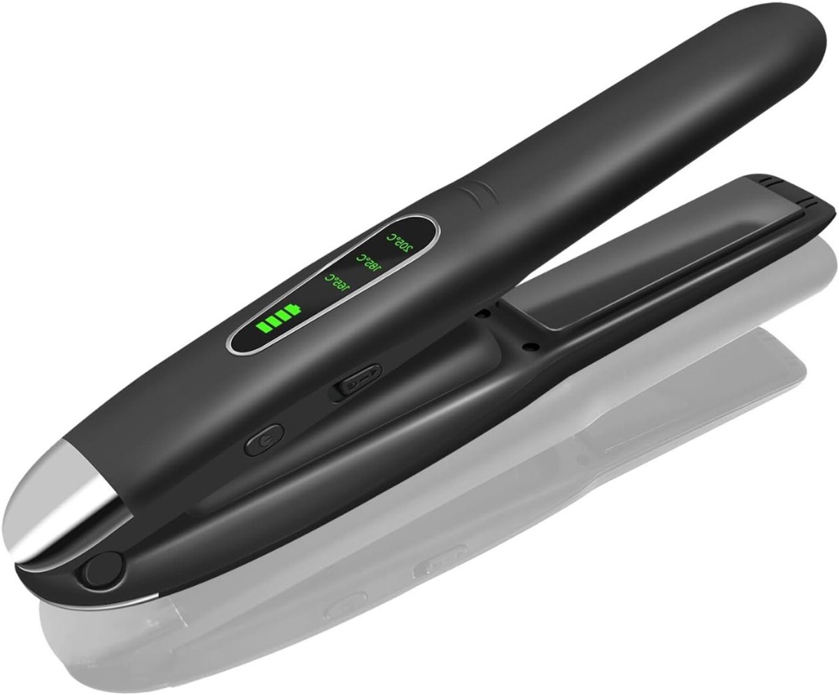 VIN® Draadloze Stijltang - Stijltang Draadloos Oplaadbaar - Reis Stijltang met 3 Temperaturen - Zwart