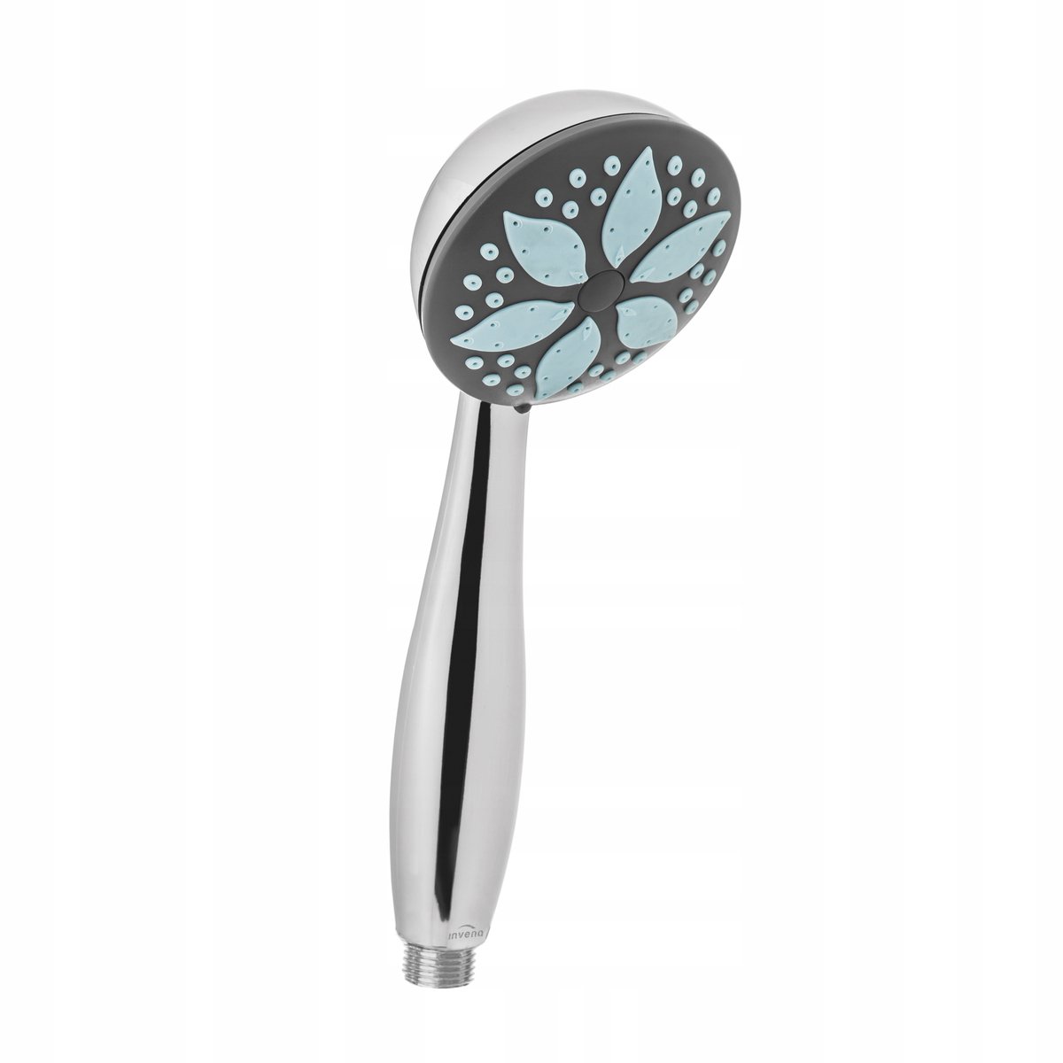 Invena Ise Douchekop 1-Functie Wit/Chroom Antikalk