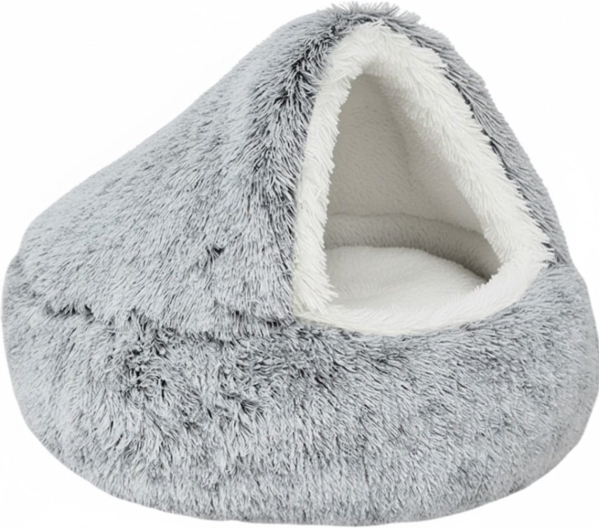 ZRSS® Hondenslaapzak - Hondenkussen - Kalmerend Hondenbed - Hondencave - Super Zacht - 65cm - Grijs
