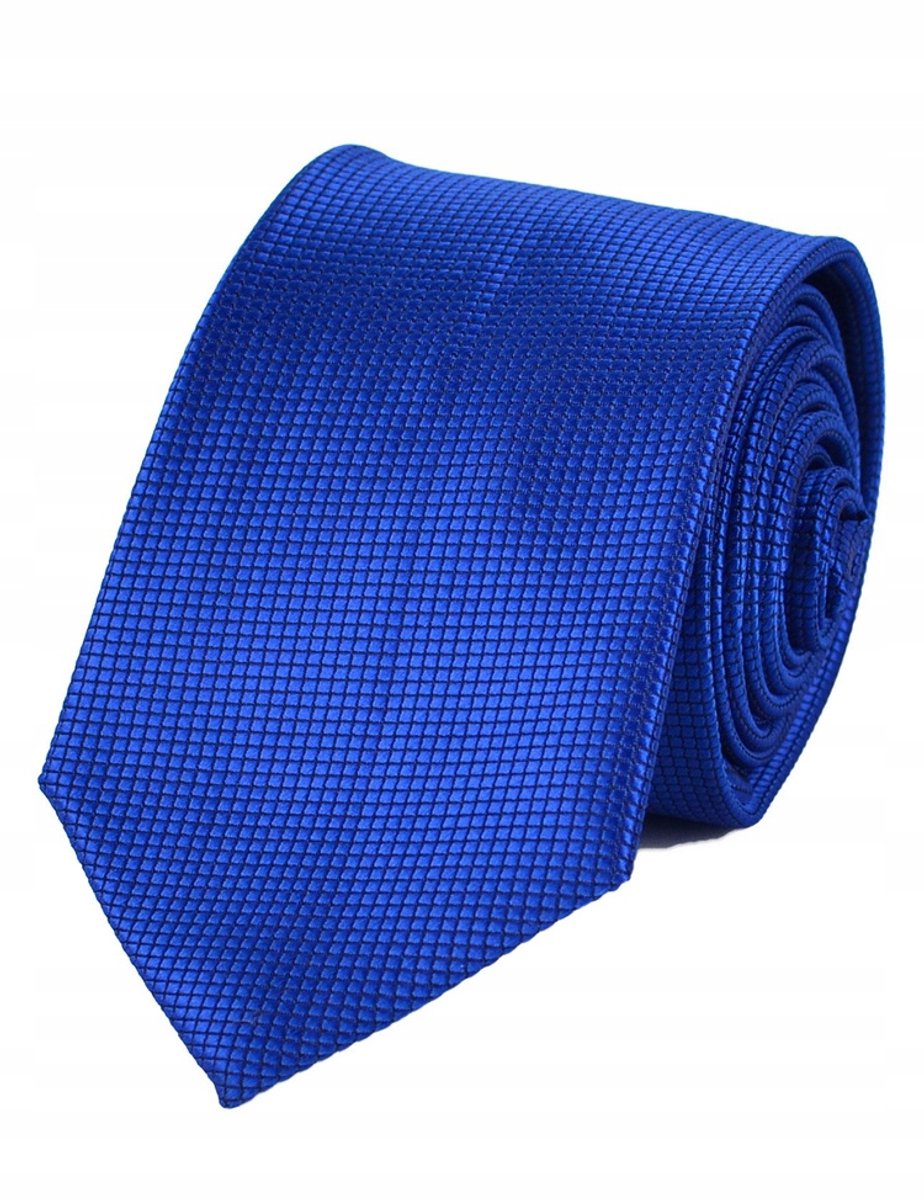 Nieuwe blauwe stropdas, slim fit met ruitpatroon - perfect voor elke gelegenheid