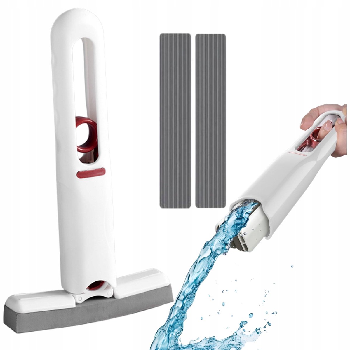 Mini Mop met Wringer - Compact & Absorberend voor Ramen en Oppervlakken