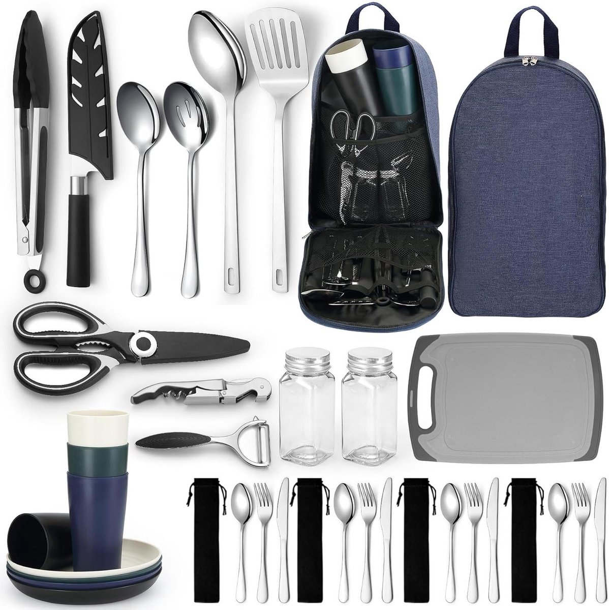 CSGoods - Camping Kookgerei Set voor Outdoor Kamperen, Hiking en Barbecue