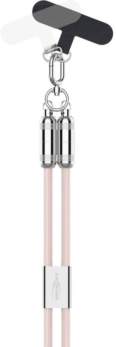 Ansmann 1700-0193 USB-C-kabel USB-C stekker 1.2 m Pink