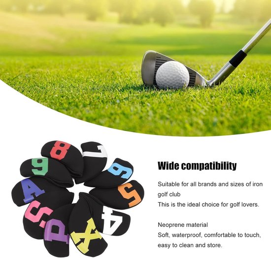 Numbers Golf Iron Headcover Set - 10-Piece Neoprene Golf Club Headcover - voor Golf Course Competition — afbeelding 5
