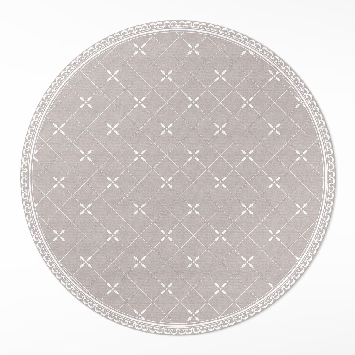 Wallfluent Vinyl Tapijt - Stijlvol Minimalistisch Decoratief Patroon Vinylmat - 50 cm - Rechthoek Vloerkleed Op Vinyl - - Beige PVC Floor Mat - Haltapijt - Kantoortapijt