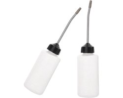 Oliedispenser - Naaimachine oliepen - Borduurmachine oliefles - 120ml - Precisie applicator met lange spuitmond - Metalen spuitmond - Geschikt voor spoelen - Turbines - Kabels - Huishoudapparatuur - Industrieel en automobiel - 19cm