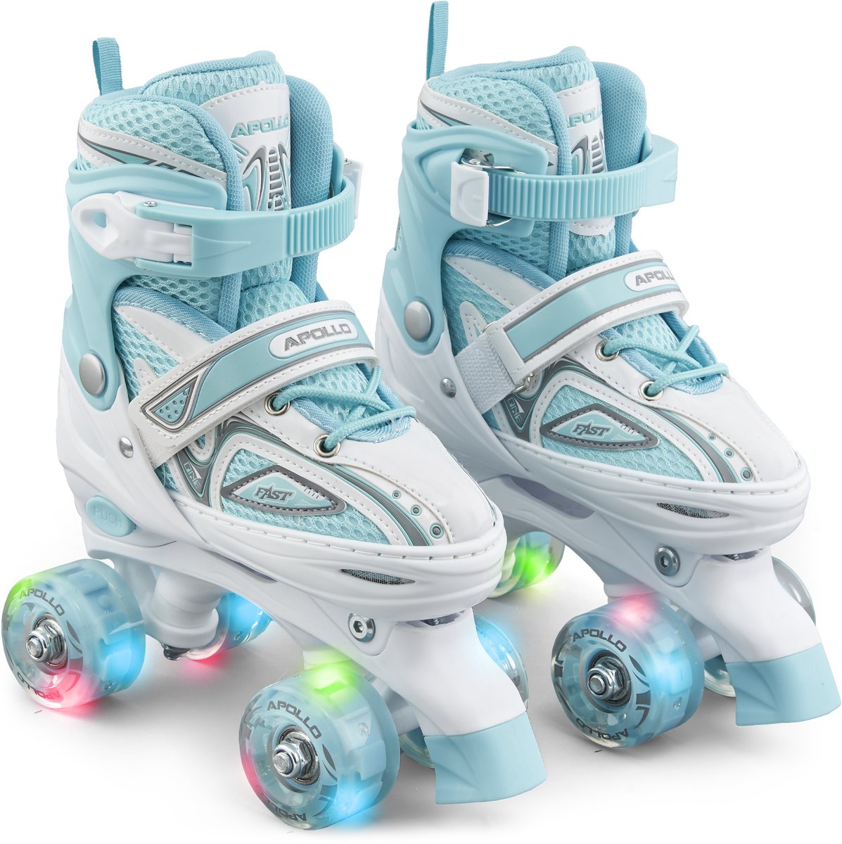 Apollo LED Rolschaatsen Super Quads X-Pro Mint