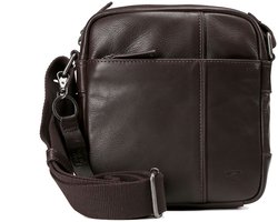 camel active schoudertas Pine Crossbody Bag Brown donkerbruin