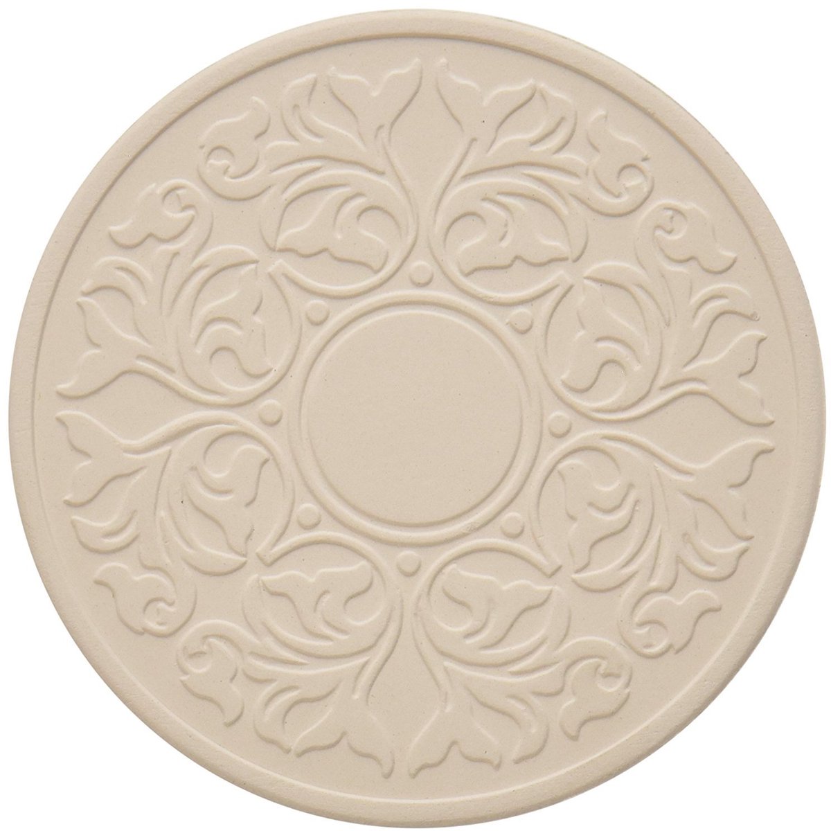 Unyqoos® Set van vier decoratieve zandsteen onderzetters met kurkbescherming