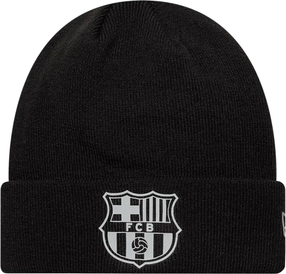 New Era Core Cuff Beanie FC Barcelona Reflective Hat Mannen Muts Zwart