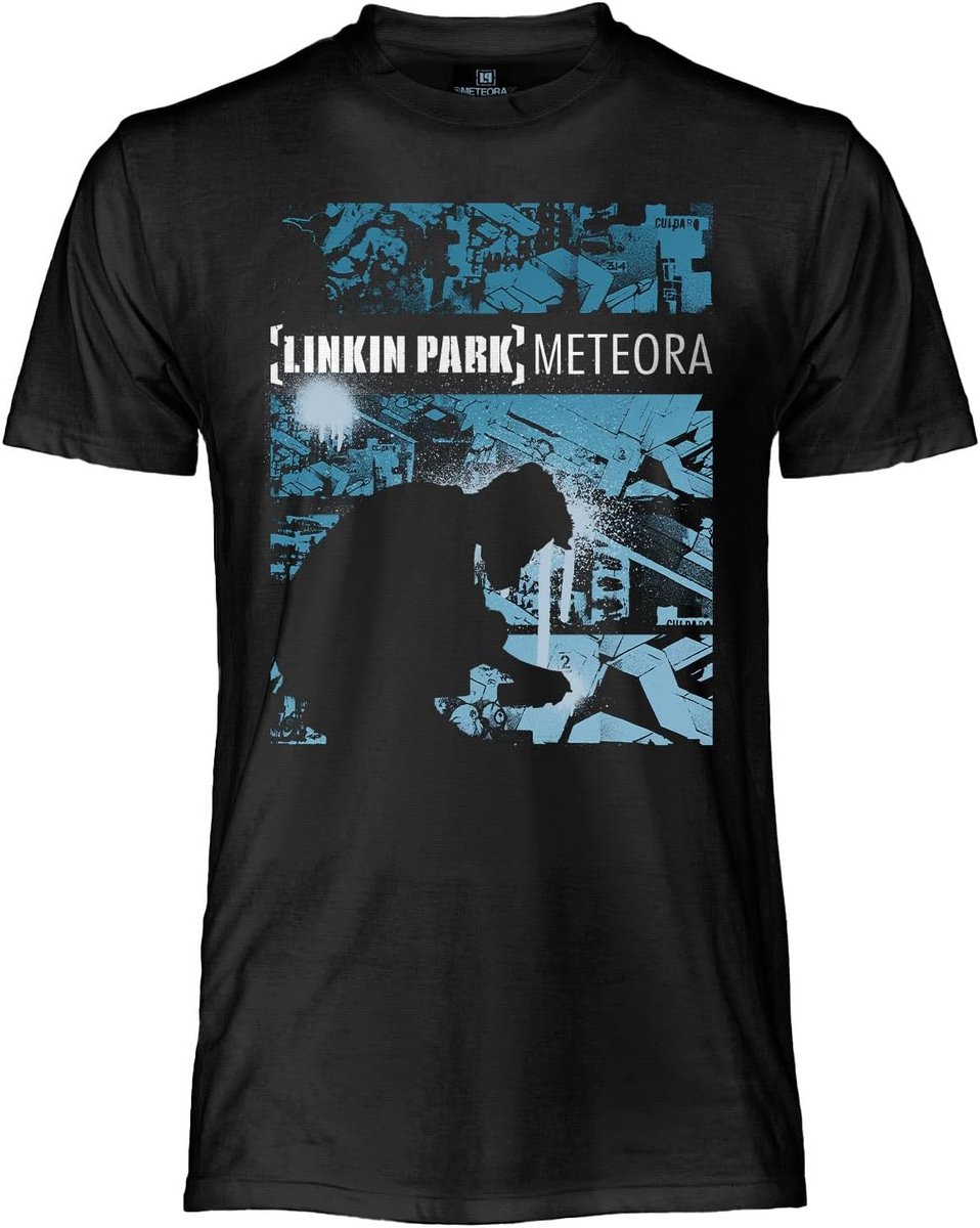 Linkin Park T-shirt Meteora Design Uniseks Katoen