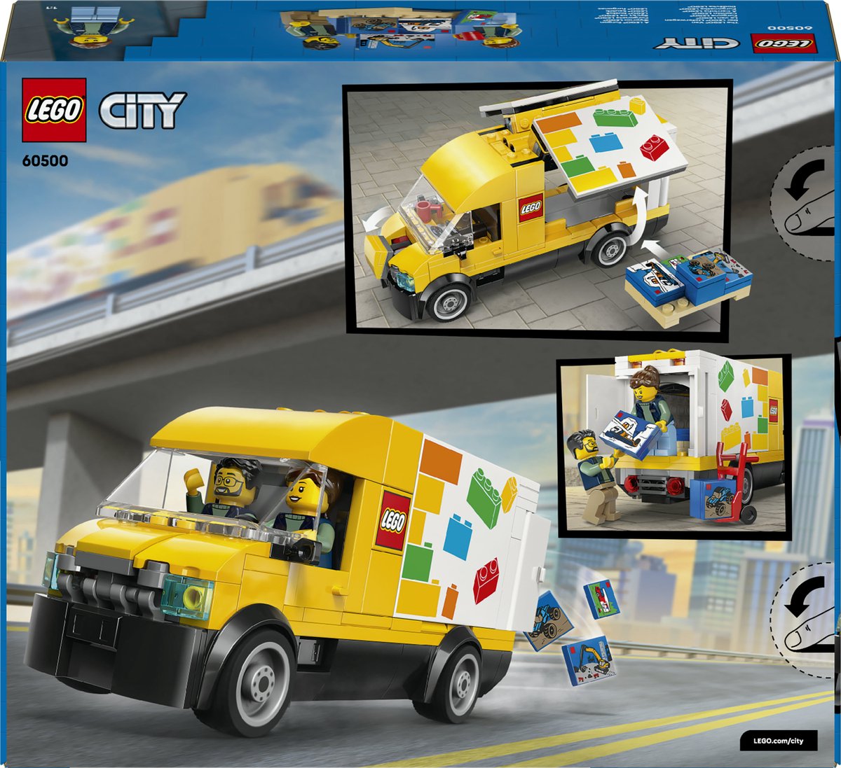 LEGO® City: De LEGO Bestelwagen - Bouw- en Speelset voor Autofans Vanaf 6 Jaar - Met 2 Minifiguren - 60500 — afbeelding 13