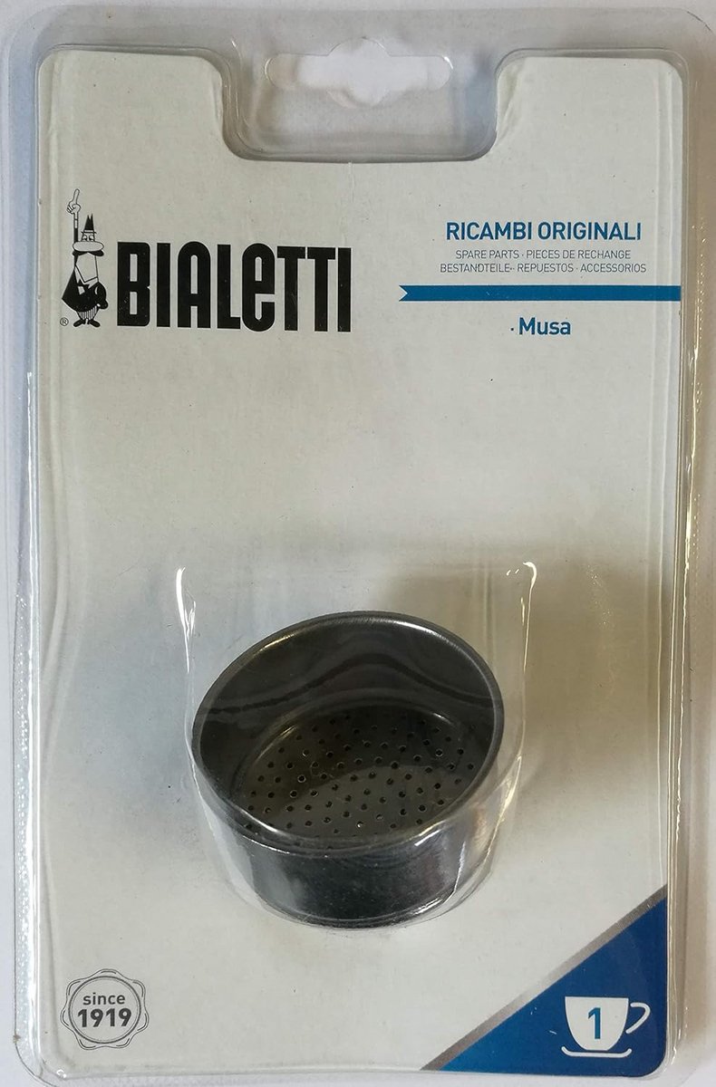Koffiefilter aluminium voor espressoapparaten - 1 cup en 3 cups varianten, metaal