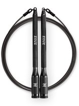 ZEUZ Tornado Pro Springtouw voor CrossFit & Fitness – Verstelbaar & Verzwaarbaar – Speed Rope – Volwassenen - Zwart