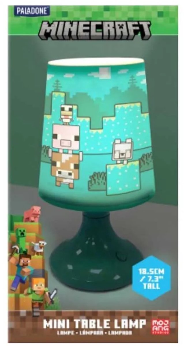 Paladone Minecraft Tafellamp - Nachtlamp - Bureaulamp - 19cm van Paladone — afbeelding 2
