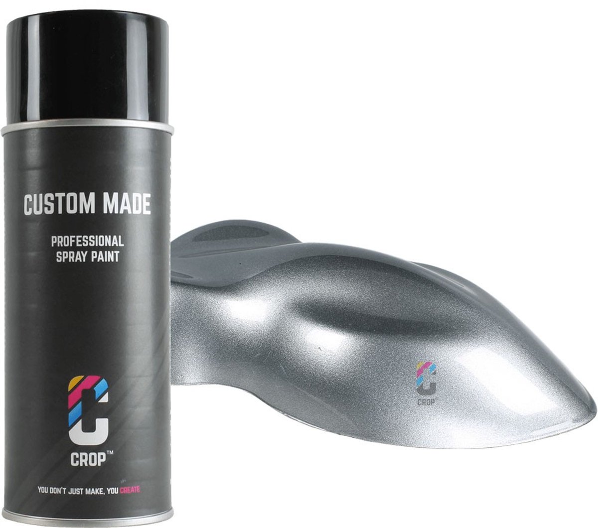 CROP Metallic lak in Spuitbus - Intensive Silver