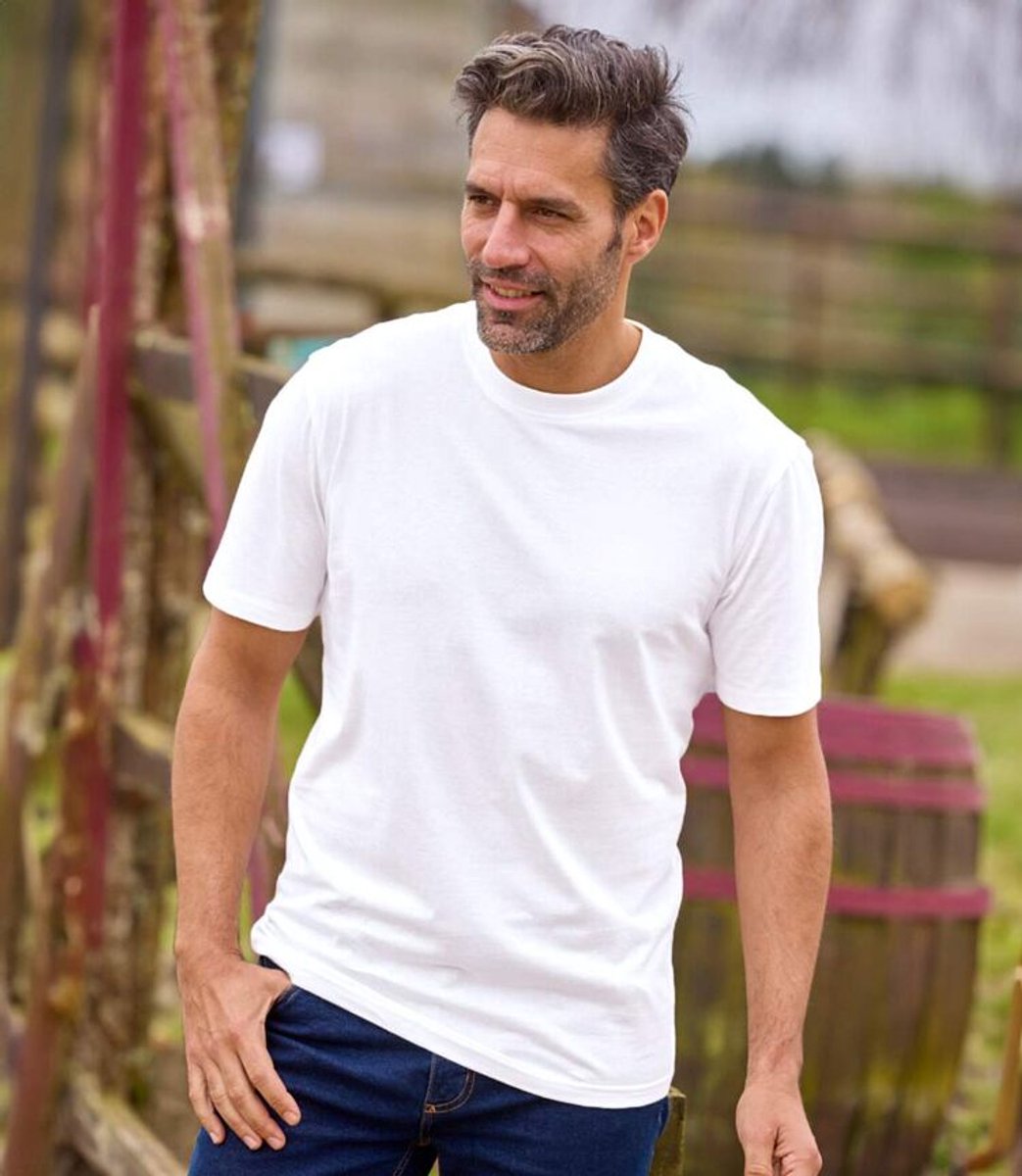 ATLAS FOR MEN - 4-pack witte T-Shirts Atlas® - Heren - Verkrijgbaar in grote maten - M