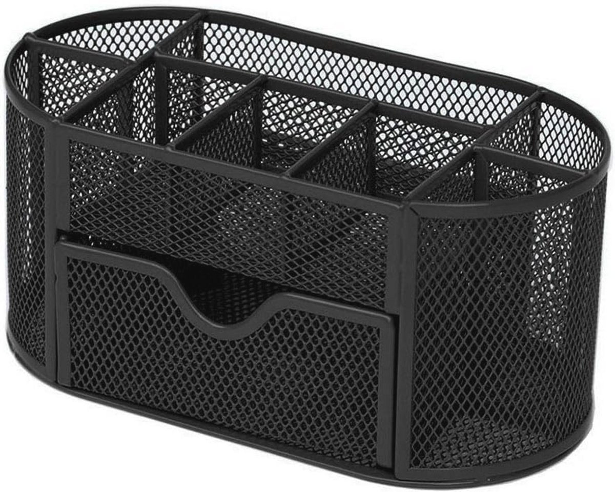 Bureau Organizer met Lade - Metalen Desk Organizer voor School en Thuisgebruik