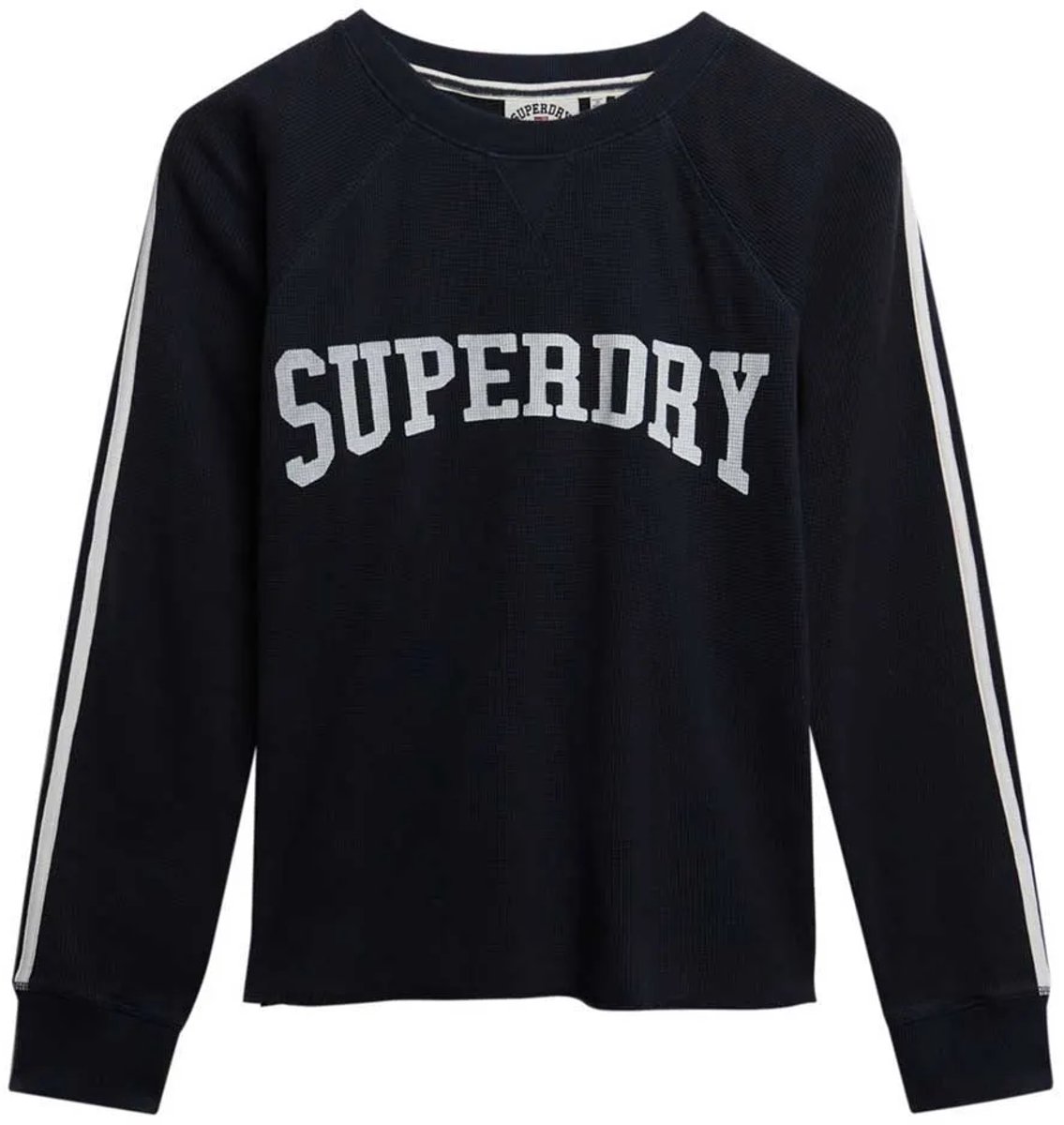Superdry Athletic Essentials top met lange mouwen en print Dames Lange mouwen shirts Marineblauw