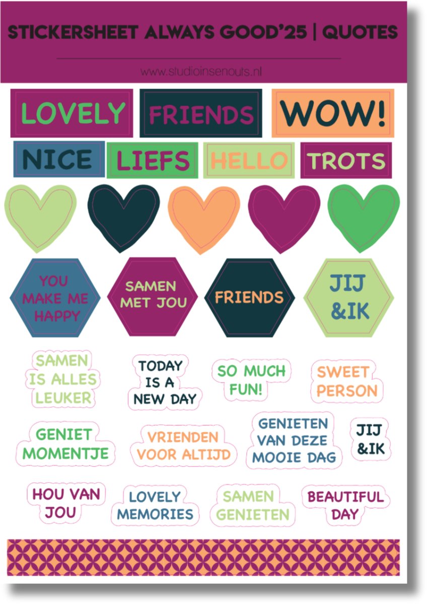 Stickervel Quotes | Always Good'25