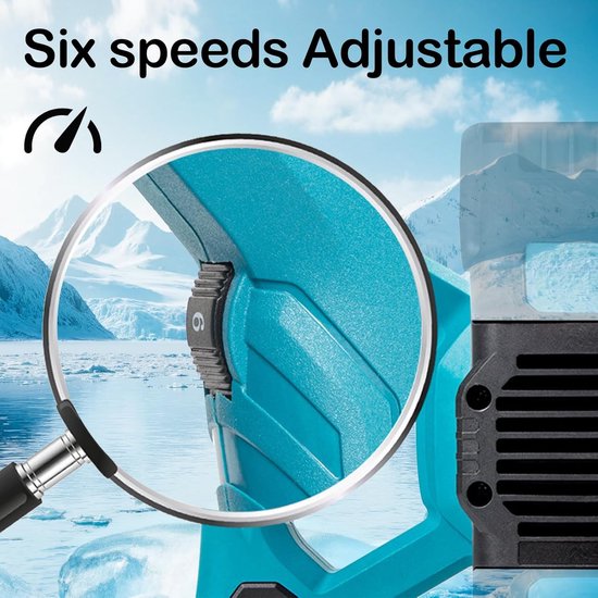 Batterij Kleur Mortel Mixer - Compatibel met Makita 18 V Batterij - Aardboor voor Draadloze Schroevendraaier - Borstelloze Kleur Mortelmixer - Beton Mixer - Mortel Roerder - 6-Snelheden Cement Roerder — afbeelding 2