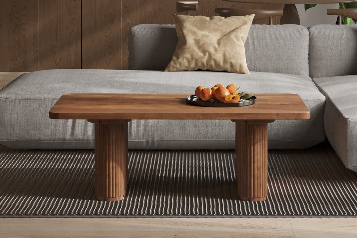 Rousseau Salontafel 'Jean' Mango Hout Lichtbruin