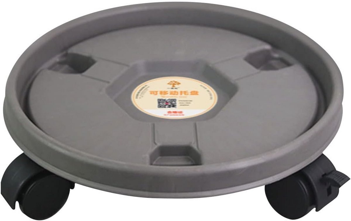 Beweegbare plantenpallet met zwenkwielen - Plantenpot trolley voor zware tuinpotten - Laadcapaciteit 90 kg