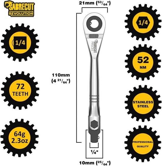 Mini Micro Ratel 6.3mm (1/4