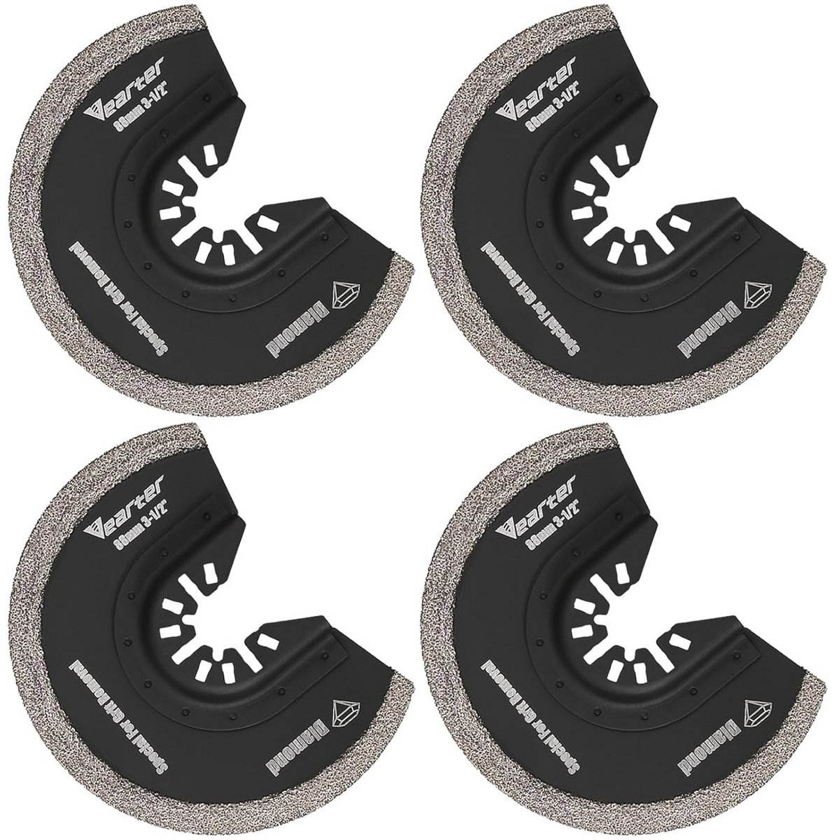 Oscillerende Zaagbladen 4 Stuks - Universele Multifunctionele Bladen voor Tegels en Cement