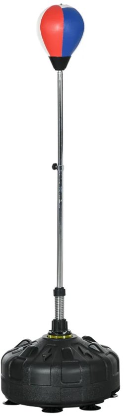 Sac De Réflexe Boxe – Punching Ball Intérieur, Hauteur Réglable 127-150 Cm, Base à Ressort, Mousse EVA – Adultes Et Ados